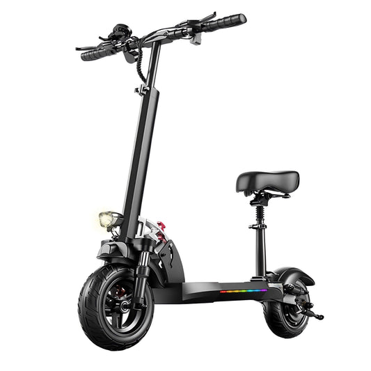 Emoko HVD-3 800W Electric Scooter with Seat for Adults, 10 inch Tires up to 28 mph, 28 Miles Range