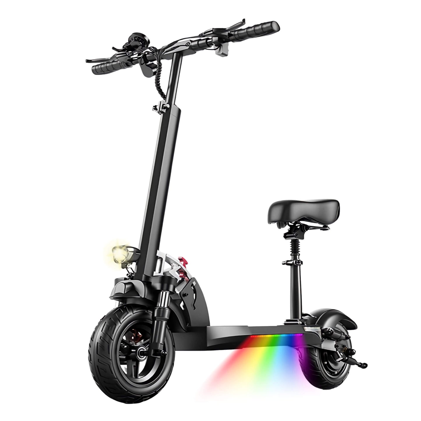 Emoko HVD-3 800W Electric Scooter with Seat for Adults, 10 inch Tires up to 28 mph, 28 Miles Range