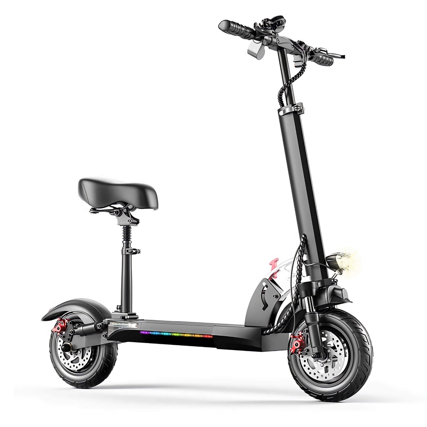 Emoko HVD-3 800W Electric Scooter with Seat for Adults, 10 inch Tires up to 28 mph, 28 Miles Range