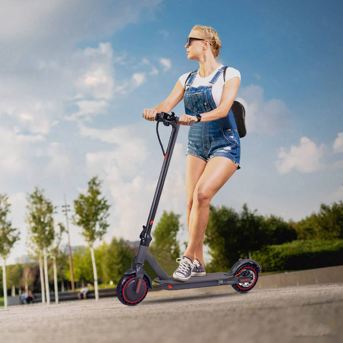 AOVO M365 Elite 8.5" Folding Electric Scooter 350W Motor 36V 10.5Ah Battery