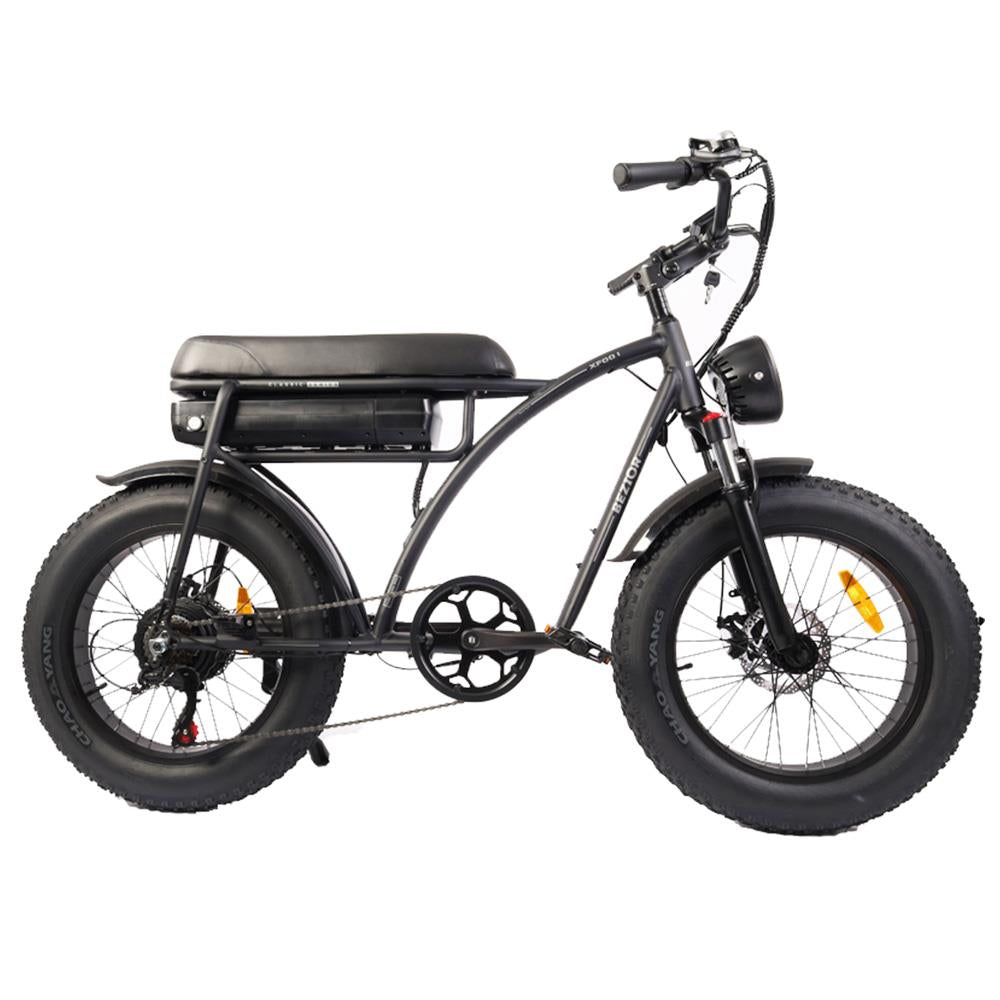 BEZIOR XF001 20*4.0" Fat Tires Retro Electric All-Terrain Bike 1000W Motor 48V 12.5Ah Battery