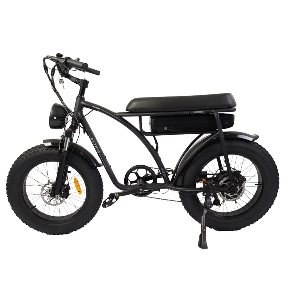 BEZIOR XF001 20*4.0" Fat Tires Retro Electric All-Terrain Bike 1000W Motor 48V 12.5Ah Battery