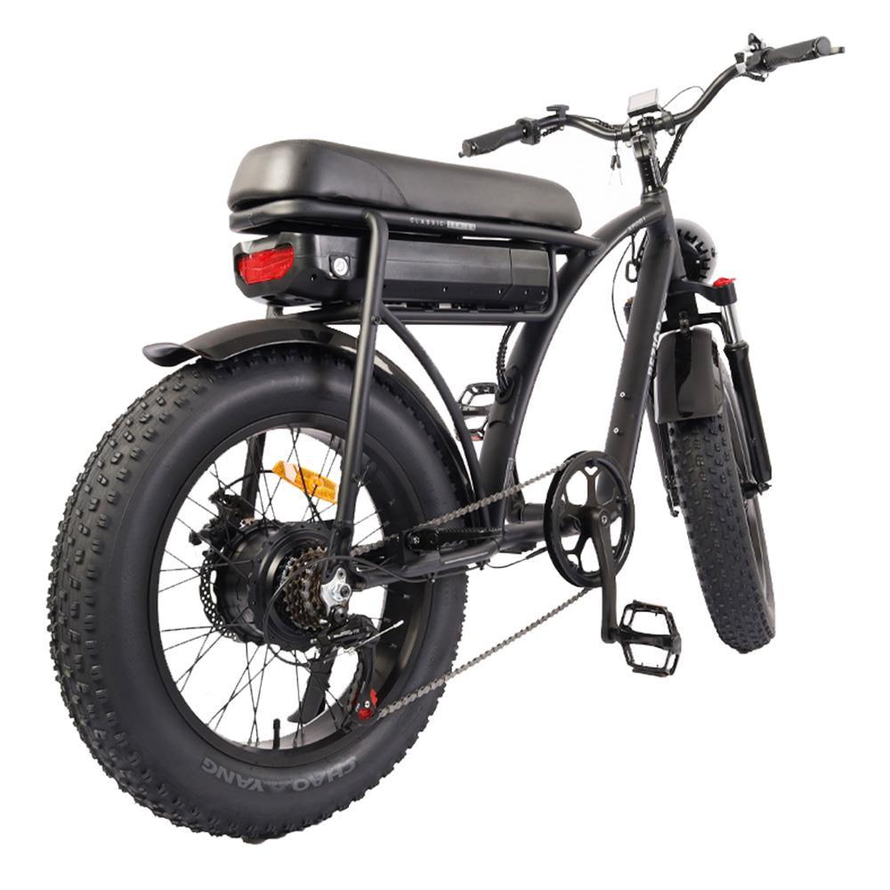 BEZIOR XF001 20*4.0" Fat Tires Retro Electric All-Terrain Bike 1000W Motor 48V 12.5Ah Battery