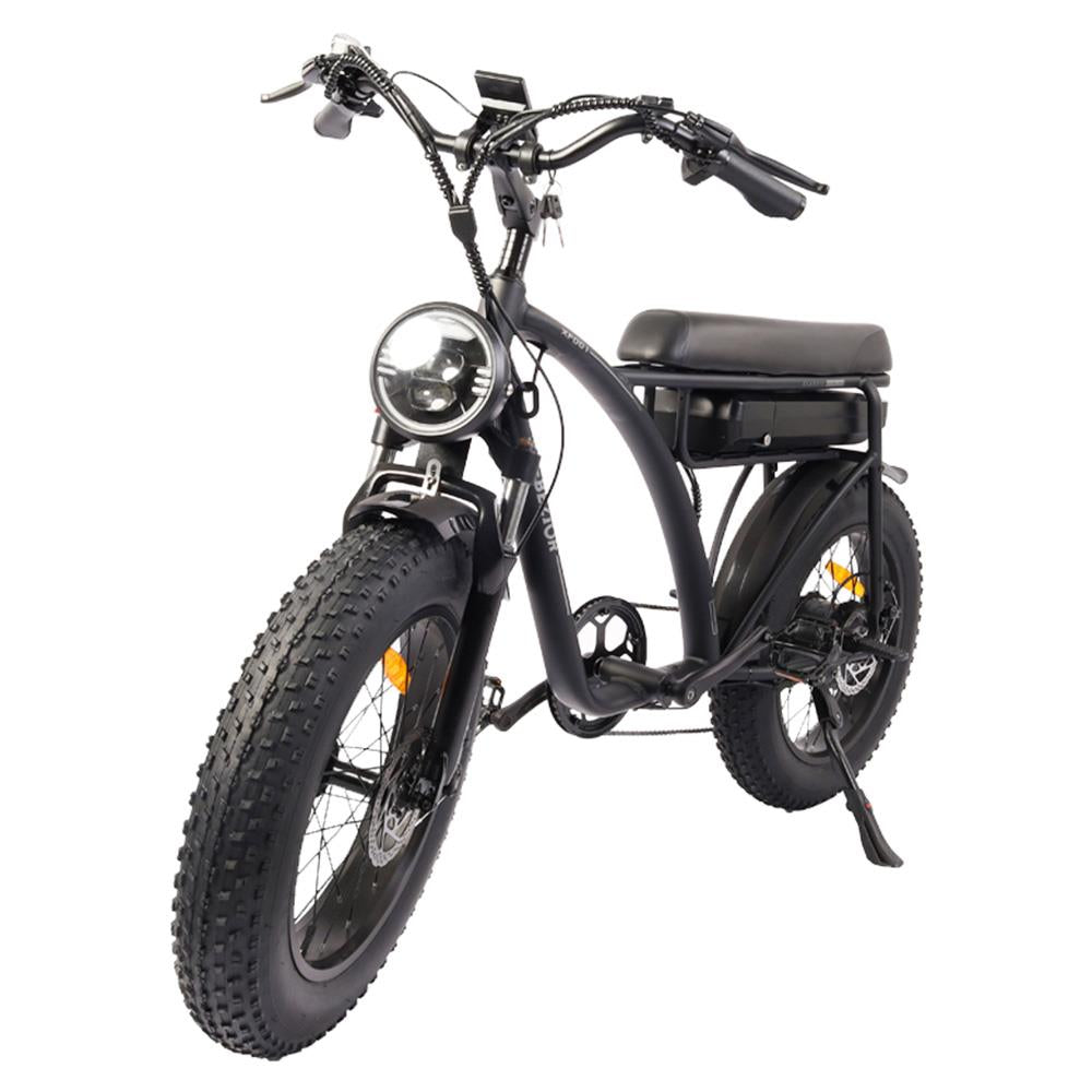 BEZIOR XF001 20*4.0" Fat Tires Retro Electric All-Terrain Bike 1000W Motor 48V 12.5Ah Battery