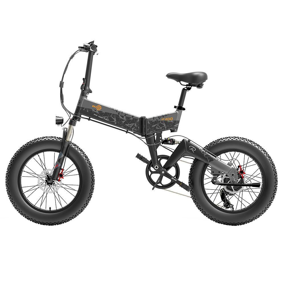 BEZIOR XF200 20*4" Fat Tire Electric Folding Bike 1000W Motor 48V 12.8AH Battery