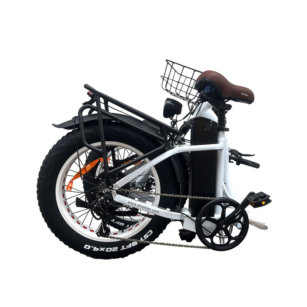 DRVETION CT20 20" Fat Tires Folding Electric Bike 750W Motor 48V 10Ah/15Ah/20Ah Battery