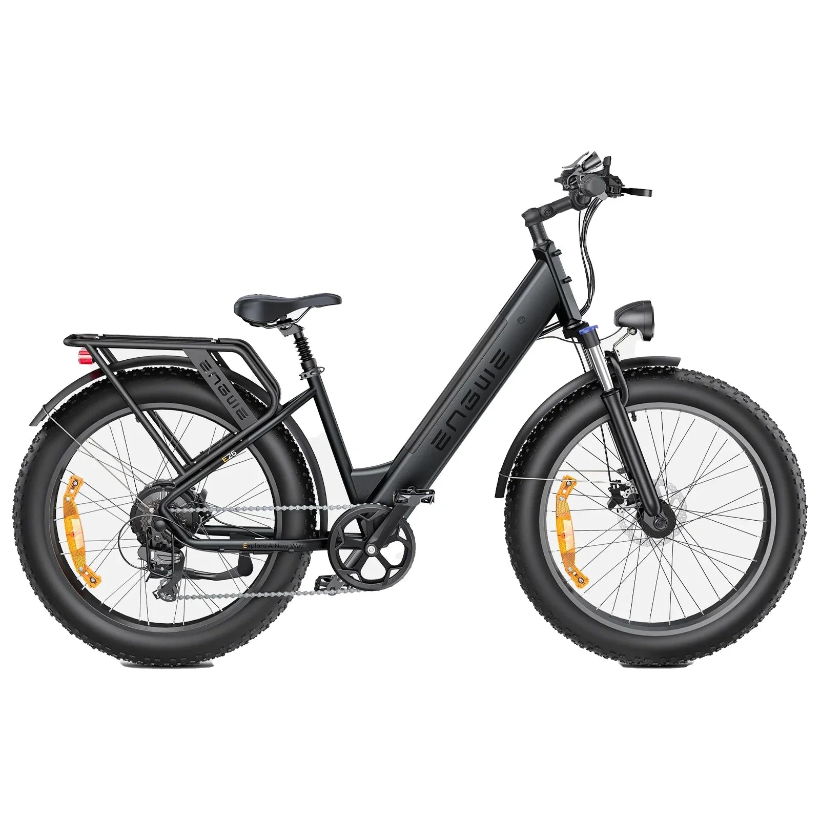 ENGWE E26 Step-Thru 26" Fat Tire All-Terrain Electric Bike 1000W Motor Peak 48V 16Ah Battery