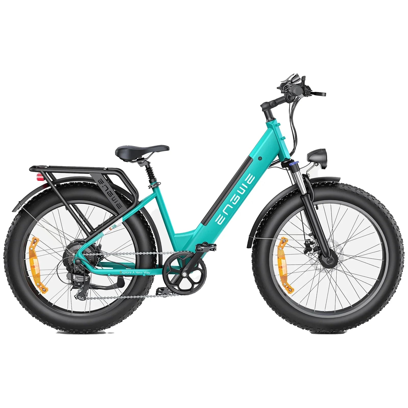 ENGWE E26 Step-Thru 26" Fat Tire All-Terrain Electric Bike 1000W Motor Peak 48V 16Ah Battery