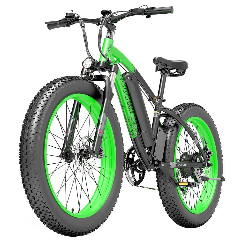 GOGOBEST GF600 26*4" Fat Tire Electric Mountain Bike 1000W Motor 48V 13Ah Battery