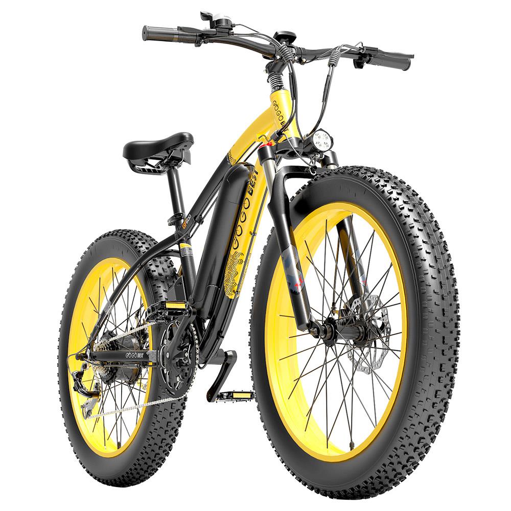 GOGOBEST GF600 26*4" Fat Tire Electric Mountain Bike 1000W Motor 48V 13Ah Battery