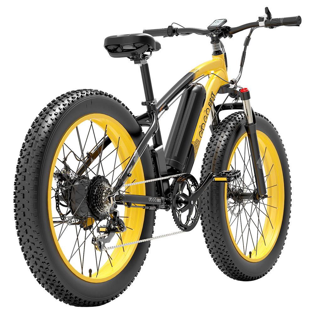 GOGOBEST GF600 26*4" Fat Tire Electric Mountain Bike 1000W Motor 48V 13Ah Battery