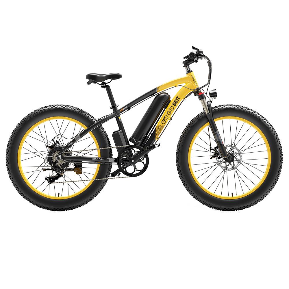 GOGOBEST GF600 26*4" Fat Tire Electric Mountain Bike 1000W Motor 48V 13Ah Battery