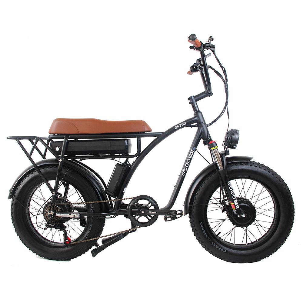 GOGOBEST GF750 20*4" Fat Tire Electric All-Terrain Bike 1000W*2 Dual Motors 48V 17.5Ah Battery