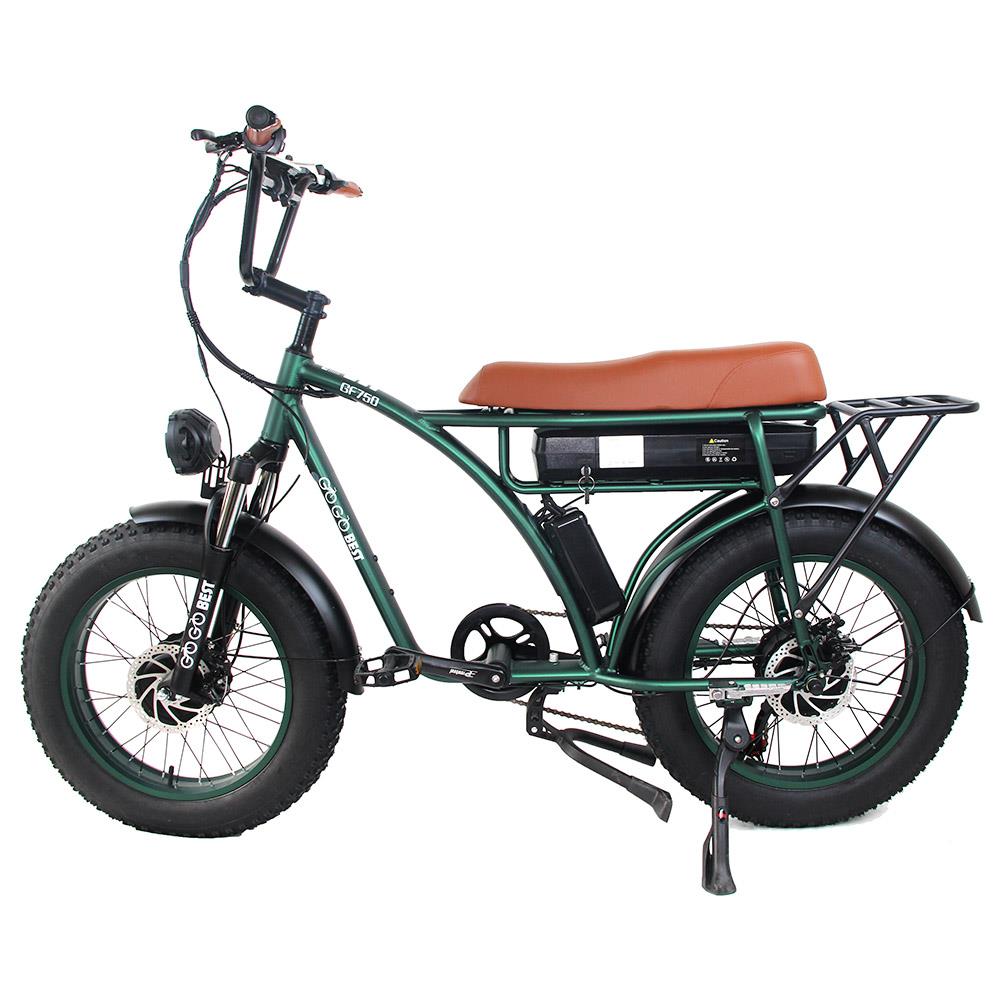 GOGOBEST GF750 20*4" Fat Tire Electric All-Terrain Bike 1000W*2 Dual Motors 48V 17.5Ah Battery