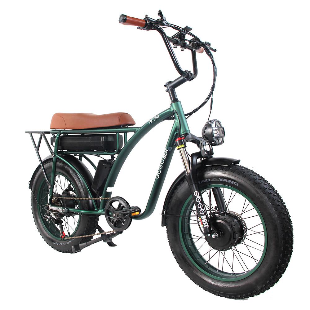 GOGOBEST GF750 20*4" Fat Tire Electric All-Terrain Bike 1000W*2 Dual Motors 48V 17.5Ah Battery