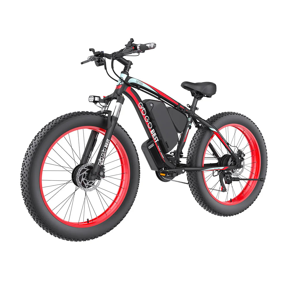 GOGOBEST GF700 26*4" Fat Tire Electric Mountain Bike 500W Motor 48V 17.5Ah Battery