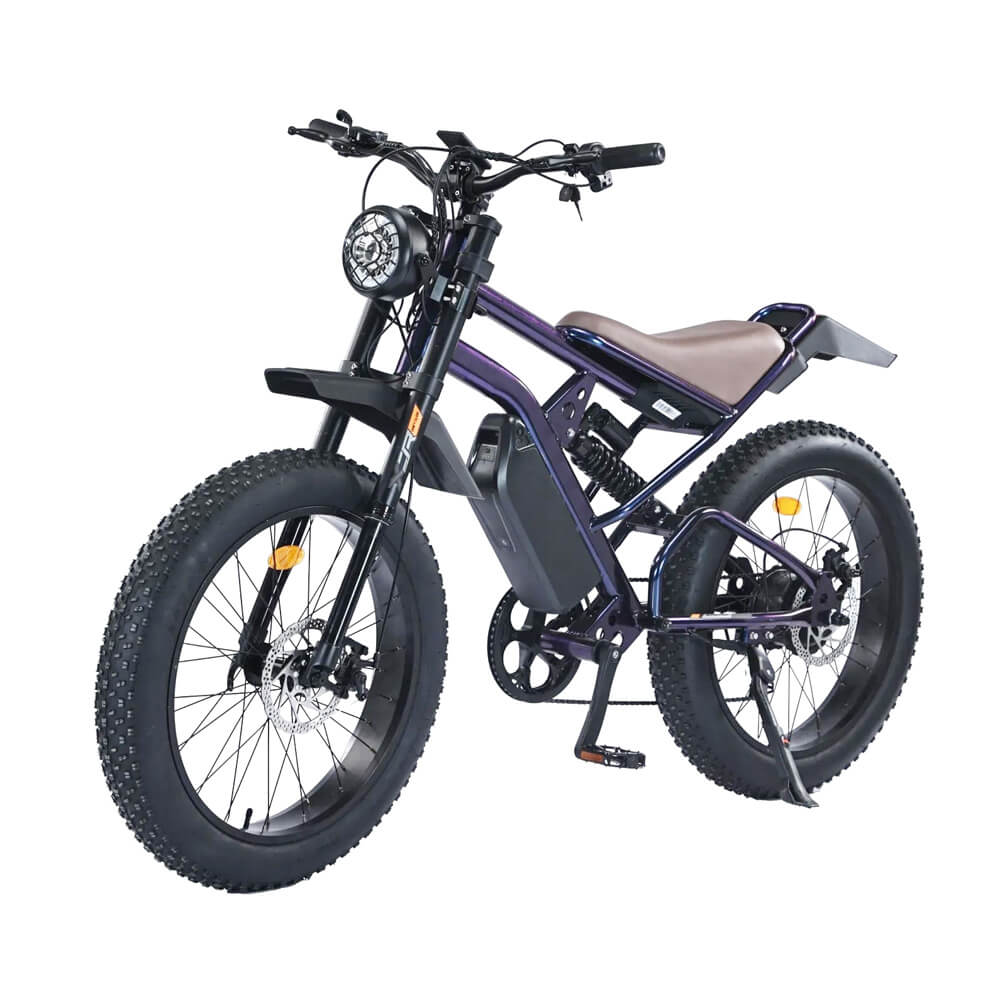 IDPOO IM-C1 20" Retro Fat Tire Electric Dirt Bike 1500W Motor 48V 20.8Ah Battery