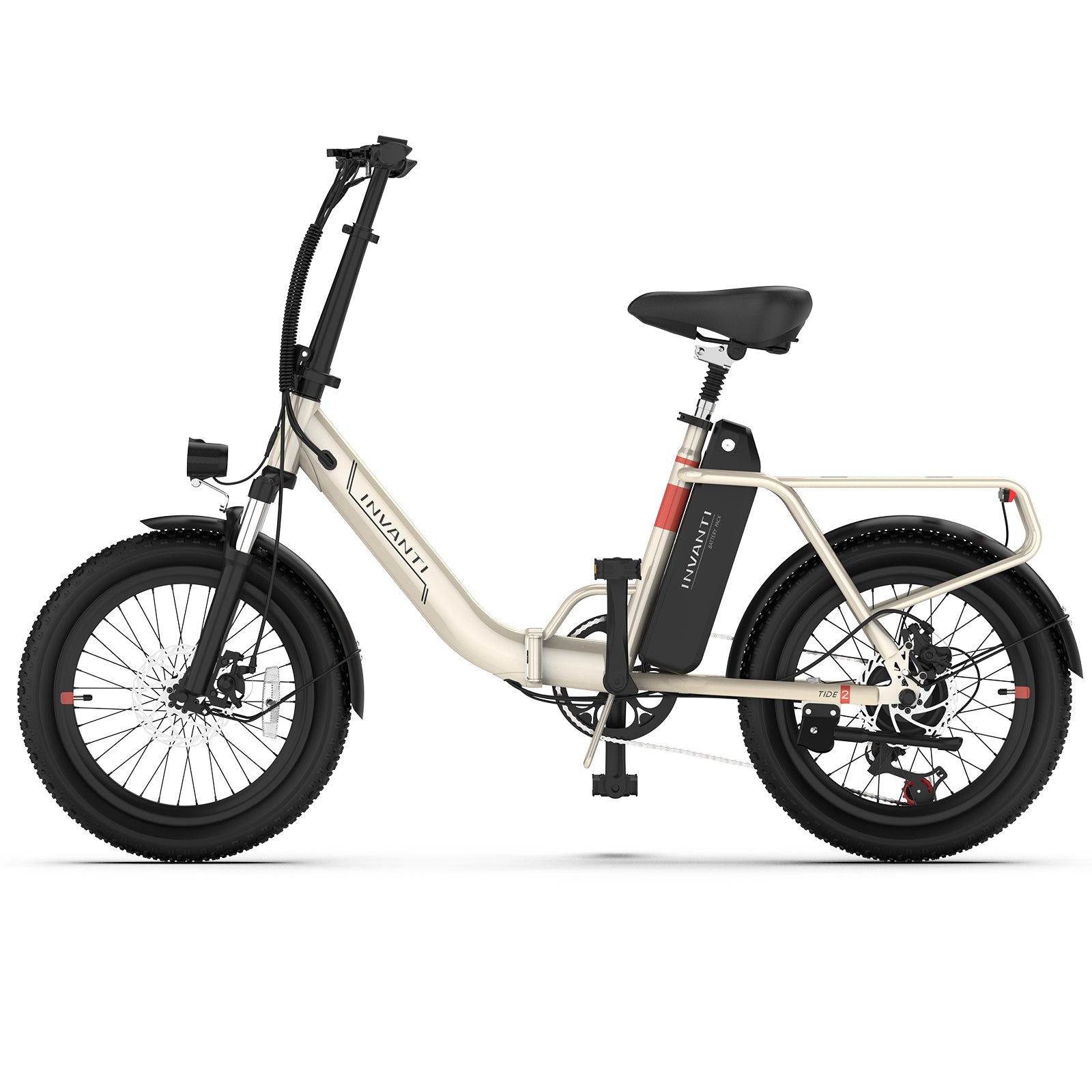 INVANTI TIDE2 20" Folding Electric Bike 500W Motor 48V 10.4Ah Battery