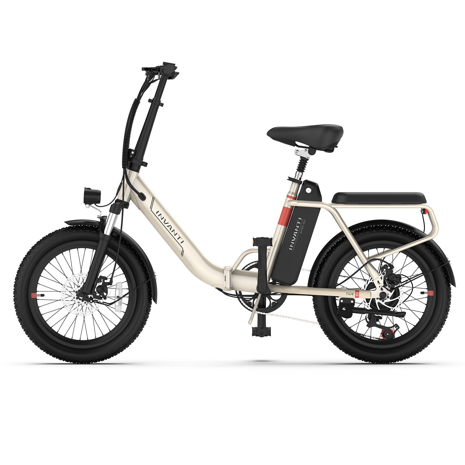 INVANTI TIDE2 20" Folding Electric Bike 500W Motor 48V 10.4Ah Battery