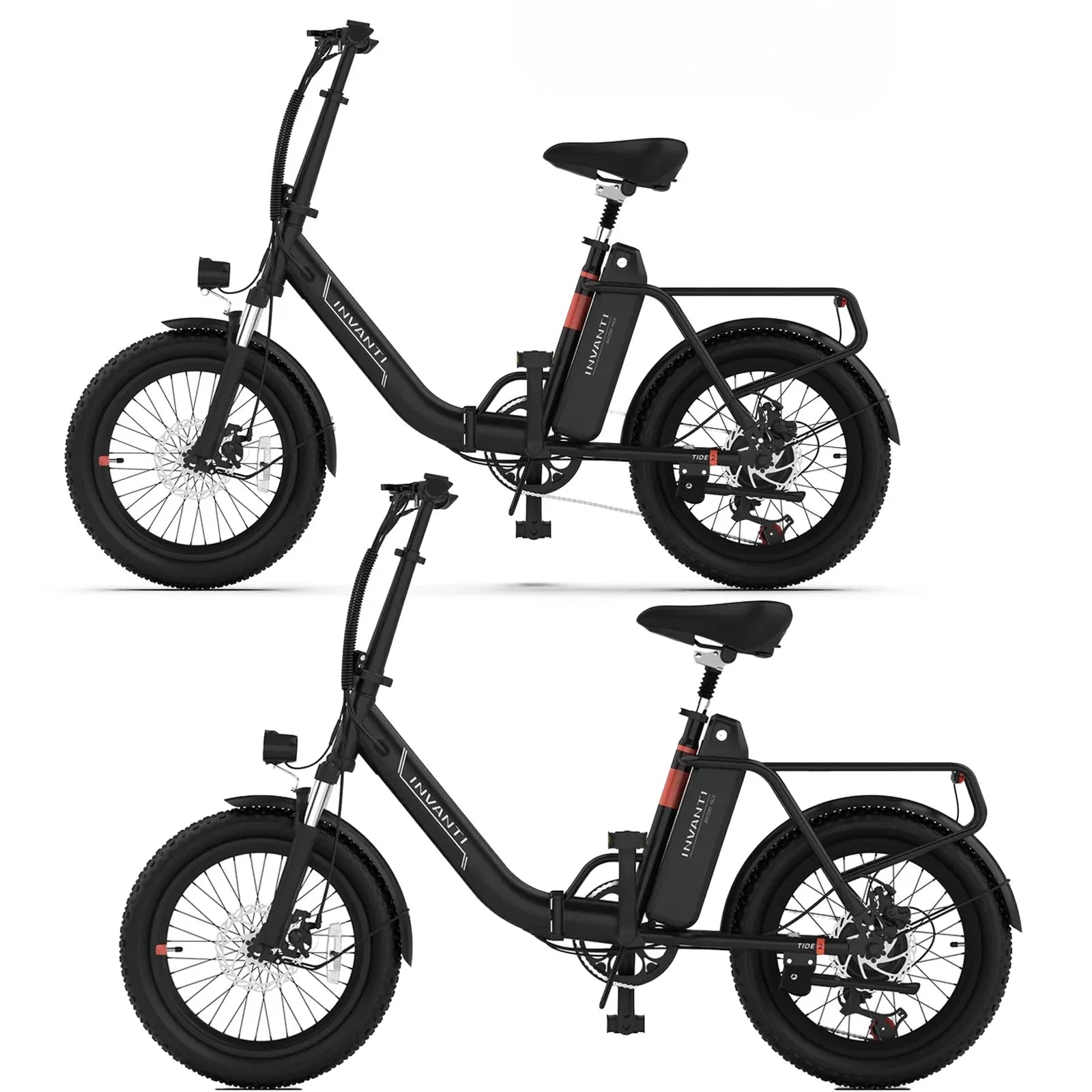 INVANTI TIDE2 Folding Step-Thru Electric Bike Combo