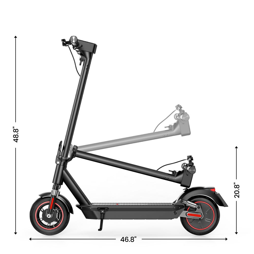 ISCOOTER I10 Max 10" Folding Commuter Electric Scooter 750W Motor 48V 15.6Ah Battery