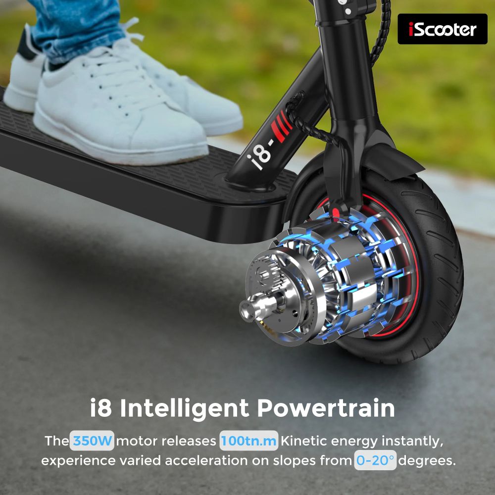 ISCOOTER I8 8.5" Folding Commuter Electric Scooter 350W Motor 42V 5.2Ah Battery