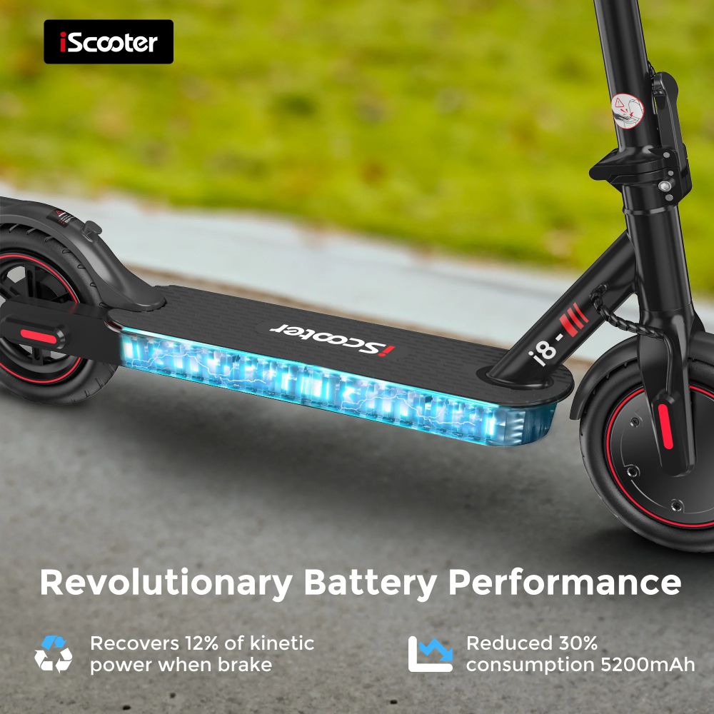 ISCOOTER I8 8.5" Folding Commuter Electric Scooter 350W Motor 42V 5.2Ah Battery