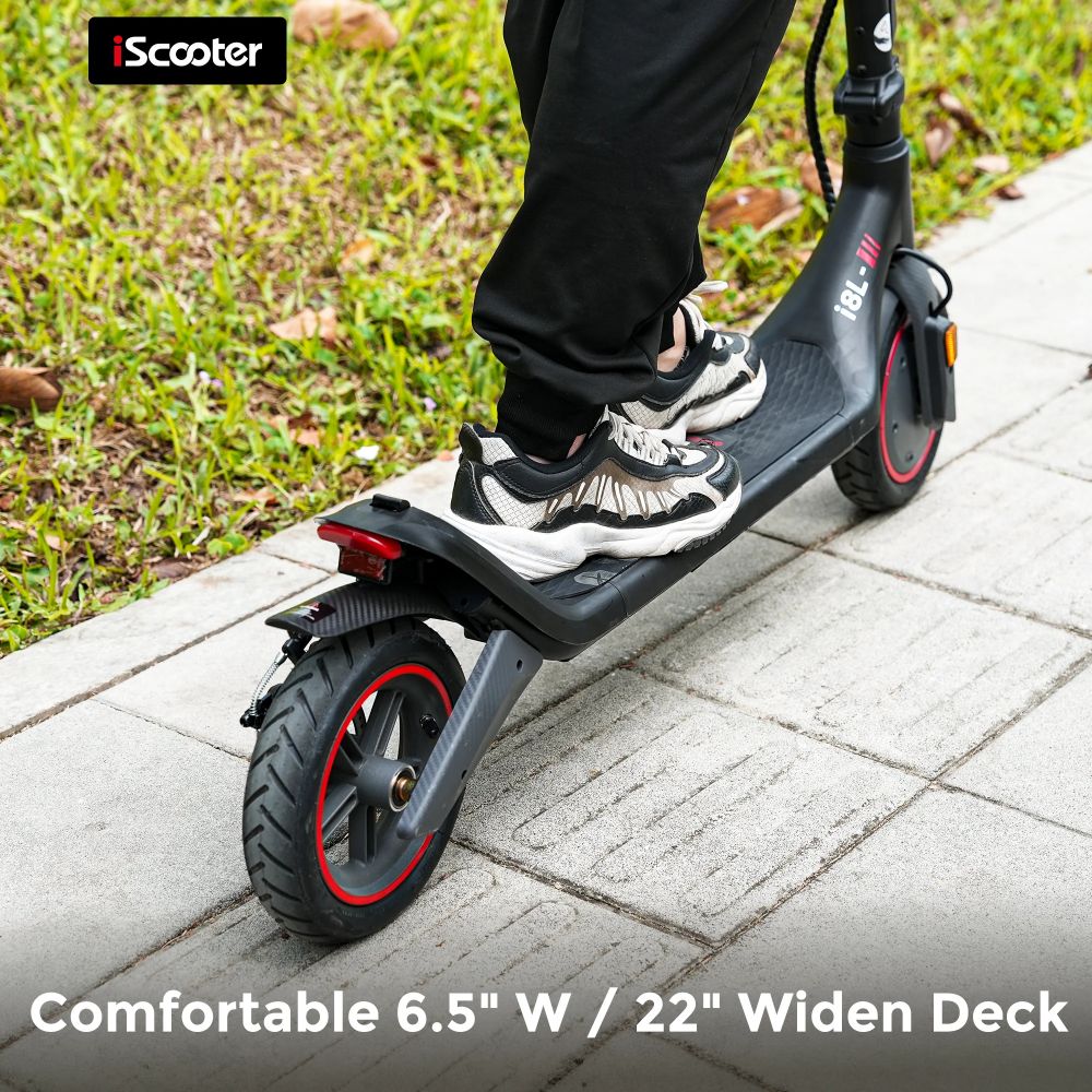 ISCOOTER I8L 8.5" Folding Commuter Electric Scooter 350W Motor 42V 7.5Ah Battery