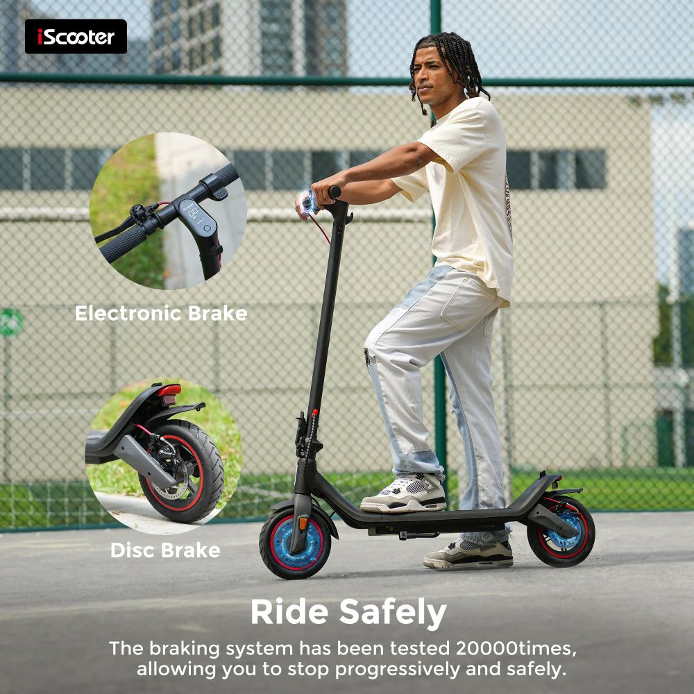 ISCOOTER I8L 8.5" Folding Commuter Electric Scooter 350W Motor 42V 7.5Ah Battery