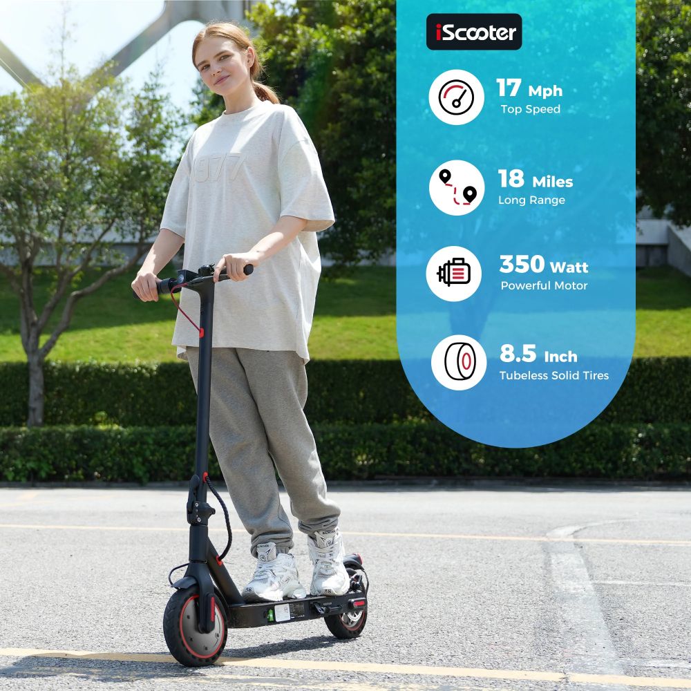 ISCOOTER I9 8.5" Folding Commuter Electric Scooter 350W Motor 42V 7.5Ah Battery