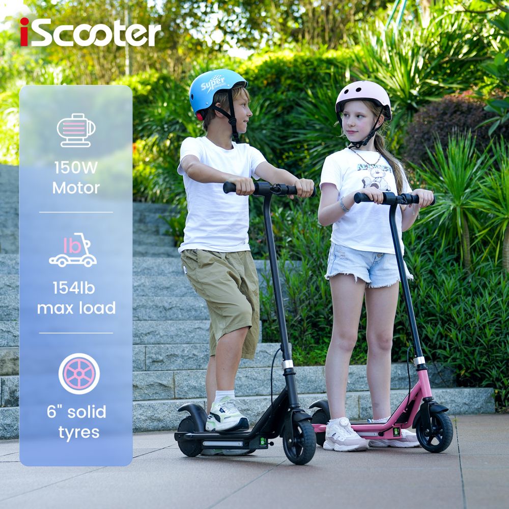 ISCOOTER IK3 Kids 6" Electric Scooter For Age 6-14 150W Motor 18V 2.6Ah Battery