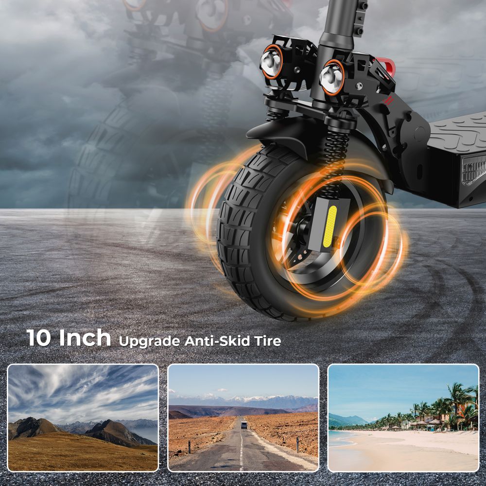 ISCOOTER IX4 10" Off-Road Electric Scooter with APP Control 800W Motor 48V 15Ah Battery