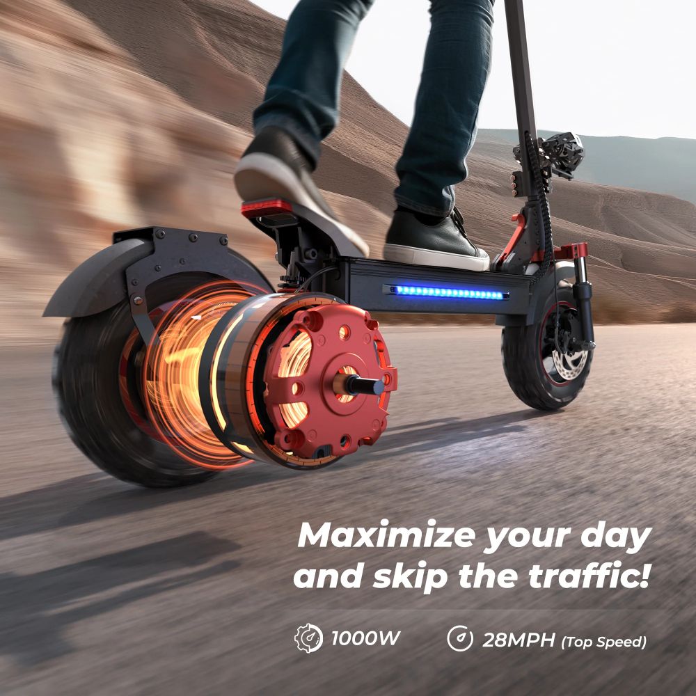 ISCOOTER IX5S 11" Off-Road Electric Scooter 1000W Motor 48V 15Ah Battery