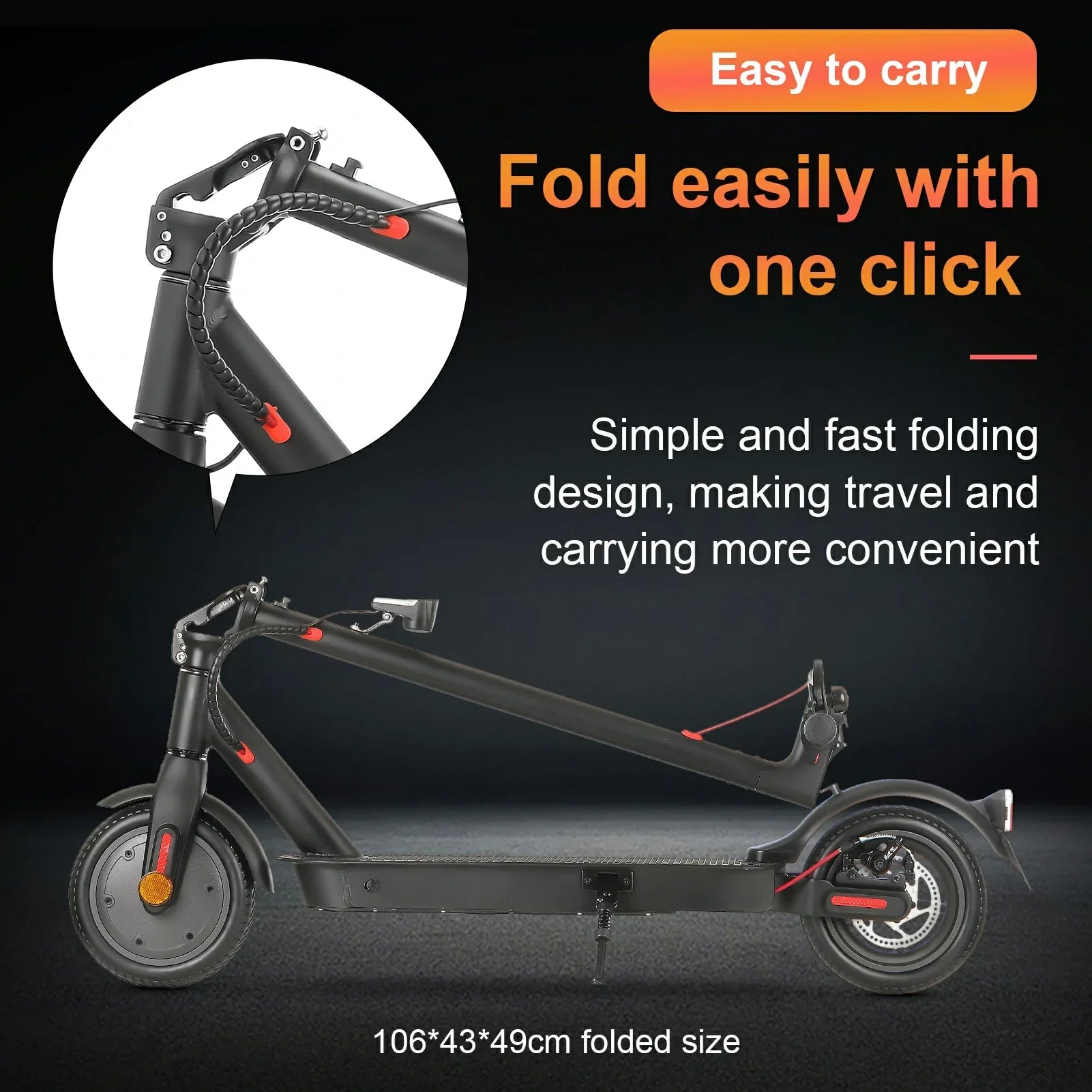 ISINWHEEL E9 Pro 8.5" Commuting Electric Scooter 350W Motor 36V 7.5Ah Battery (ABE)