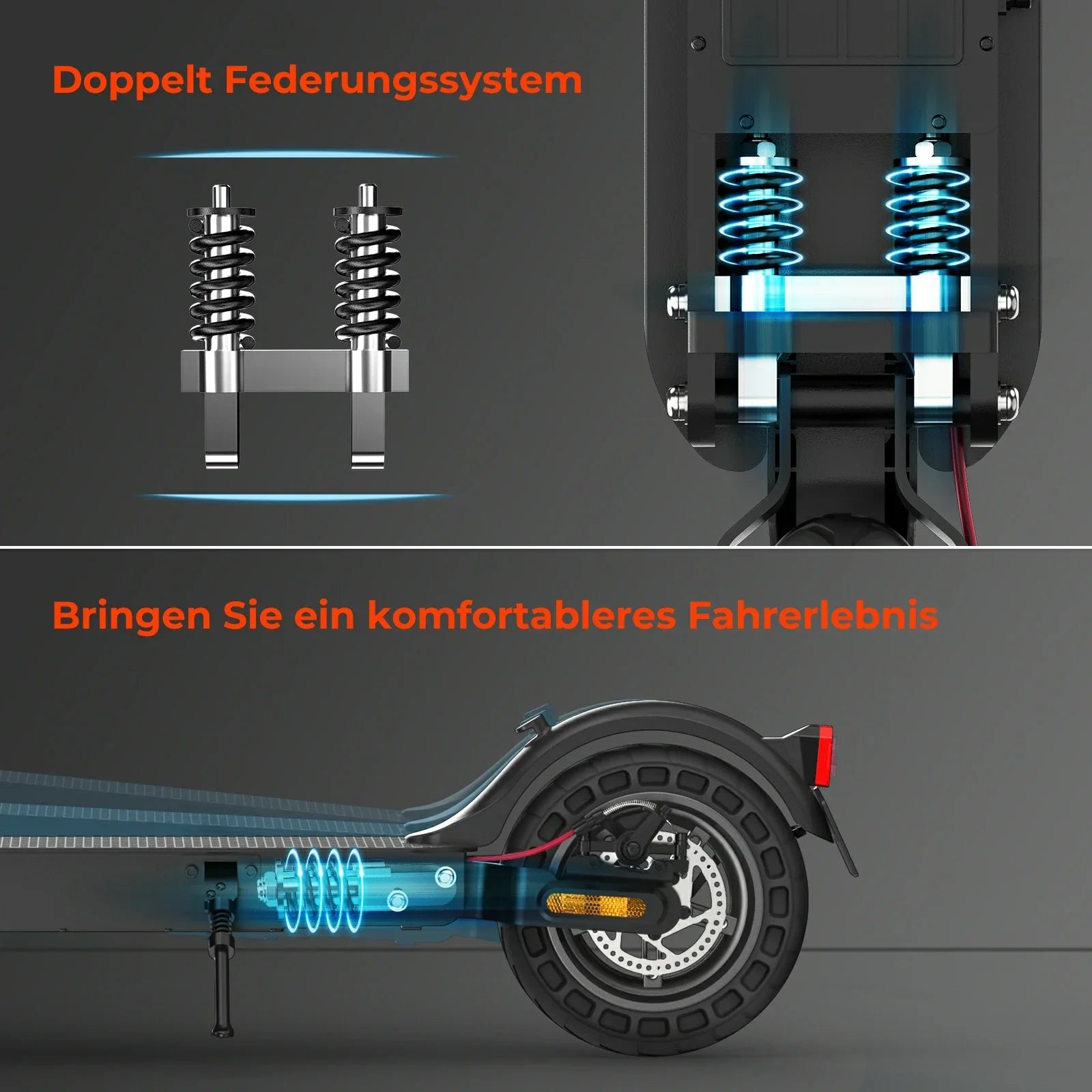 ISINWHEEL E9T Max 10" Commuting Electric Scooter 500W Motor 42V 10Ah Battery (ABE)