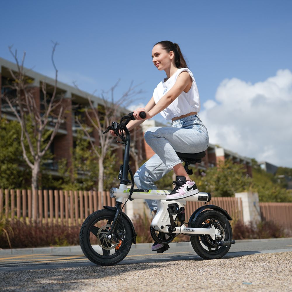 ISINWHEEL U1 14" Folding Electric Bike 500W Motor 36V 7.8Ah Battery