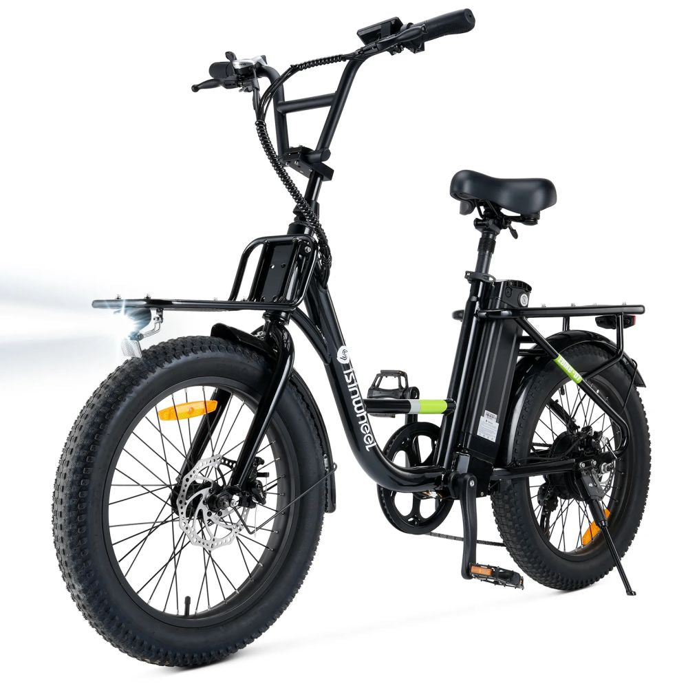 ISINWHEEL U7 20" Step-Thru Cargo Electric Bike 500W Motor 48V 10.4Ah Battery