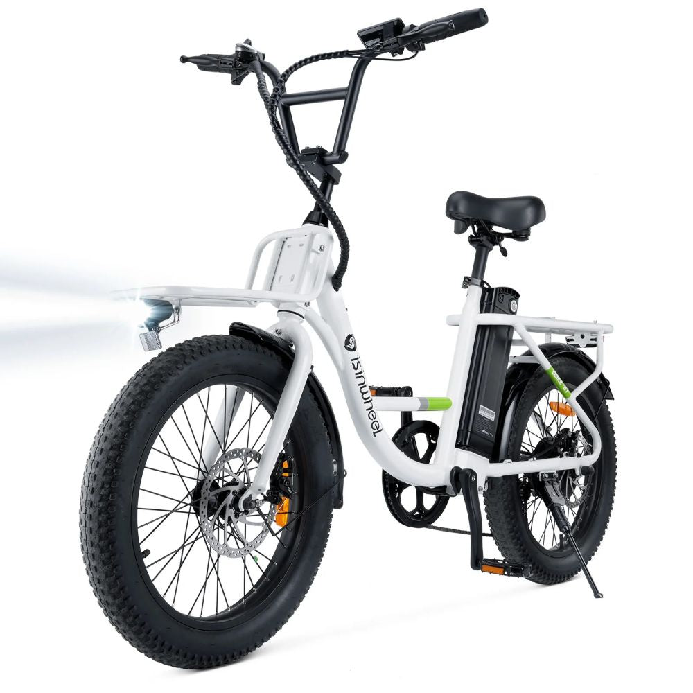 ISINWHEEL U7 20" Step-Thru Cargo Electric Bike 500W Motor 48V 10.4Ah Battery