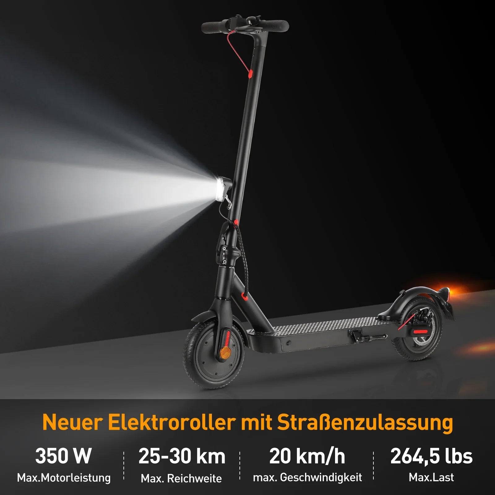 ISINWHEEL E9 8.5" Commuting Electric Scooter 350W Motor 36V 7.5Ah Battery (ABE)