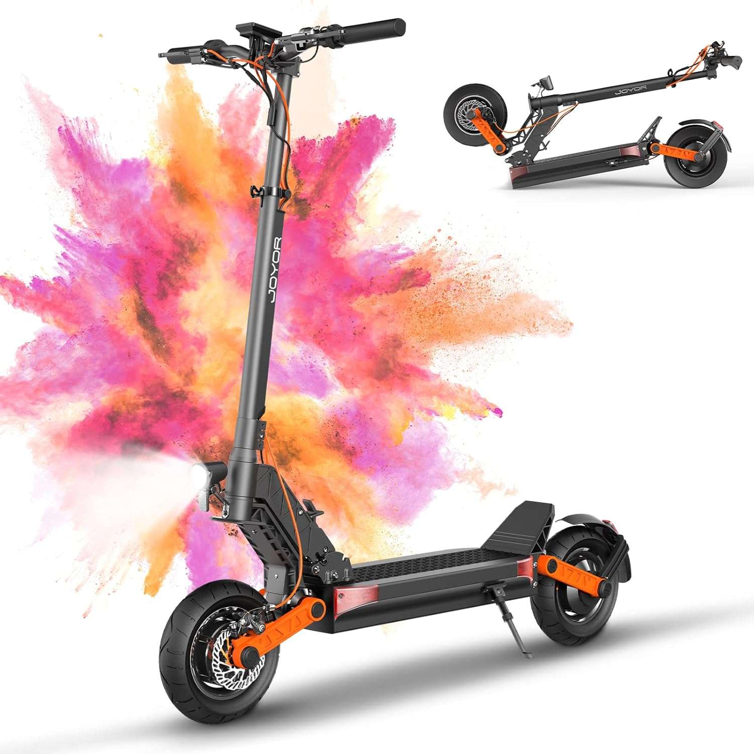 JOYOR S5-Z 10" Off-Road Electric Folding Scooter 600W Motor 48V 13Ah Battery (US)