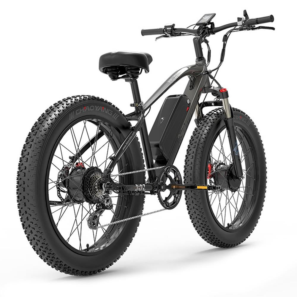 LANKELEISI MG740 PLUS 26" Fat Tire Off-Road Electric Bike 1000W*2 Dual Motor 48V 20Ah Battery