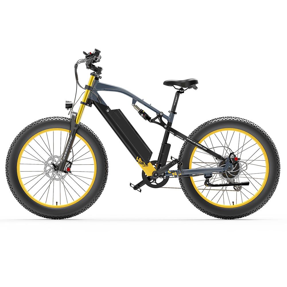 LANKELEISI RV700 26" Fat Tire Mountain Electric Bike 1000W Motor 48V 16Ah Battery