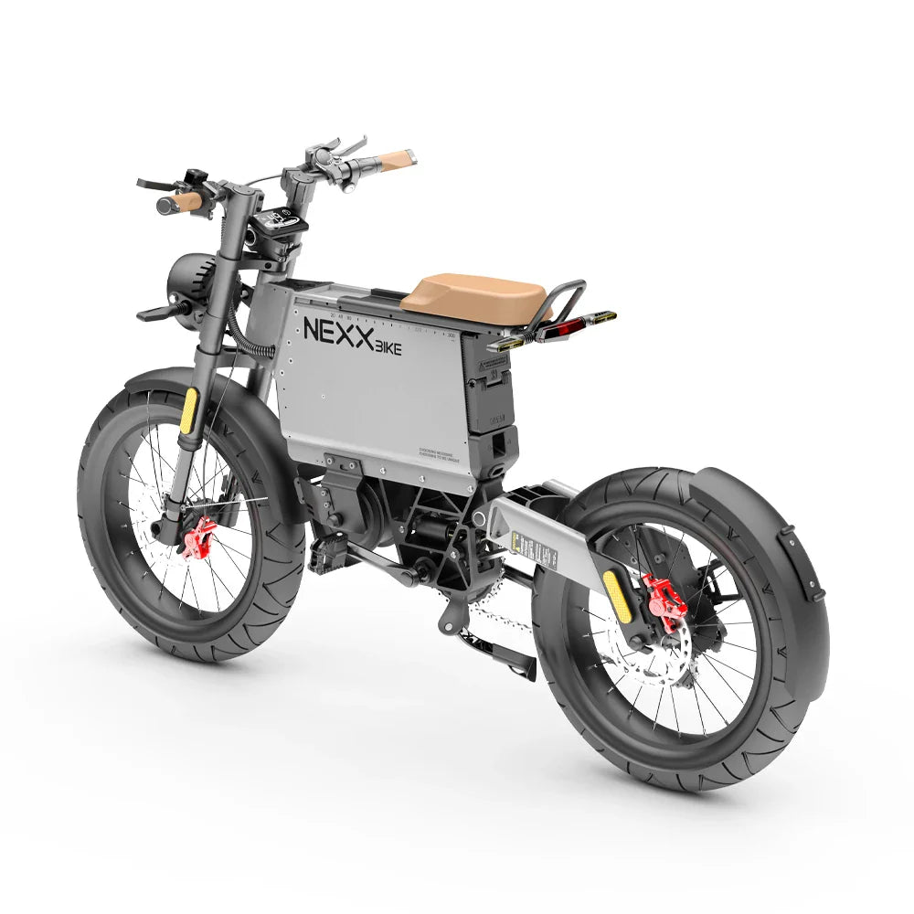 NEXXBIKE X5 Plus 20" Fat Tires Electric Dirt Bike 1000W Motor 48V 25Ah Samsung Battery With NFC Key