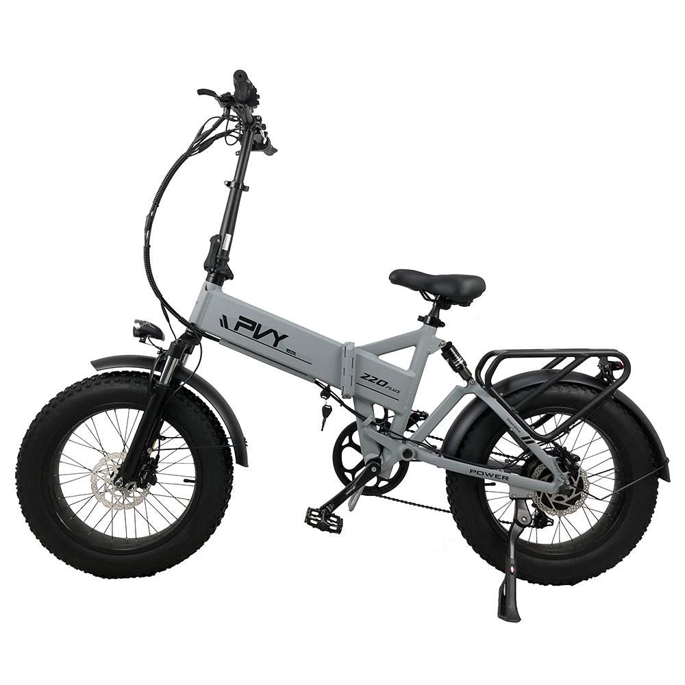 PVY Z20 Plus 20" Fat Tire Electric Folding  Bike 1000W Motor 48V 16.5Ah Battery