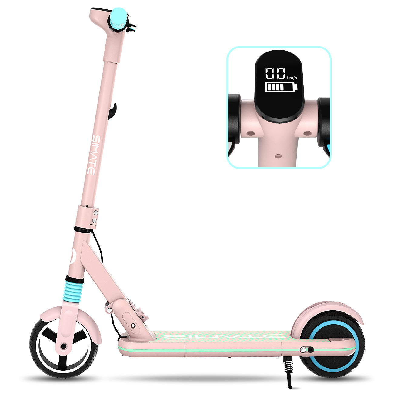 SIMATE S3 6.5" Kid‘s Foldable Electric Scooter 130W Motor 24V 2.5Ah Battery