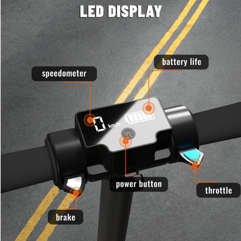 Simate S5 Kid's Flash Light Scooter électrique 130W Moteur 24V 2.5Ah Batterie