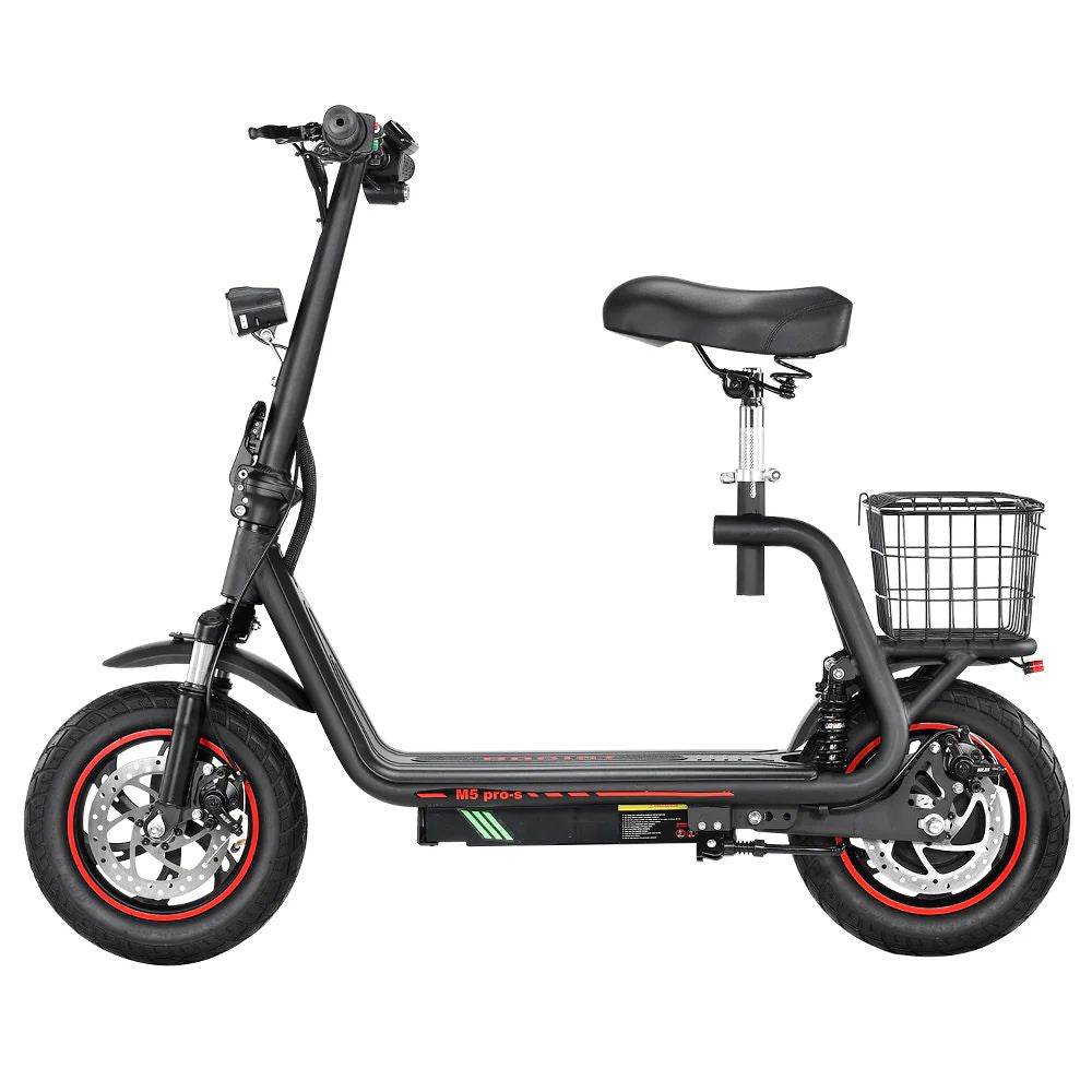 BOGIST M5 Pro-S 12" Folding Electric Scooter 500W Motor 48V 13Ah Battery With Seat