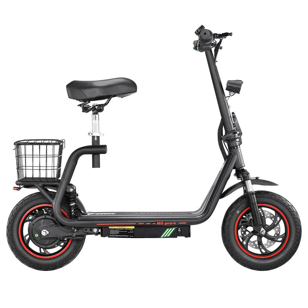 BOGIST M5 Pro-S 12" Folding Electric Scooter 500W Motor 48V 13Ah Battery With Seat