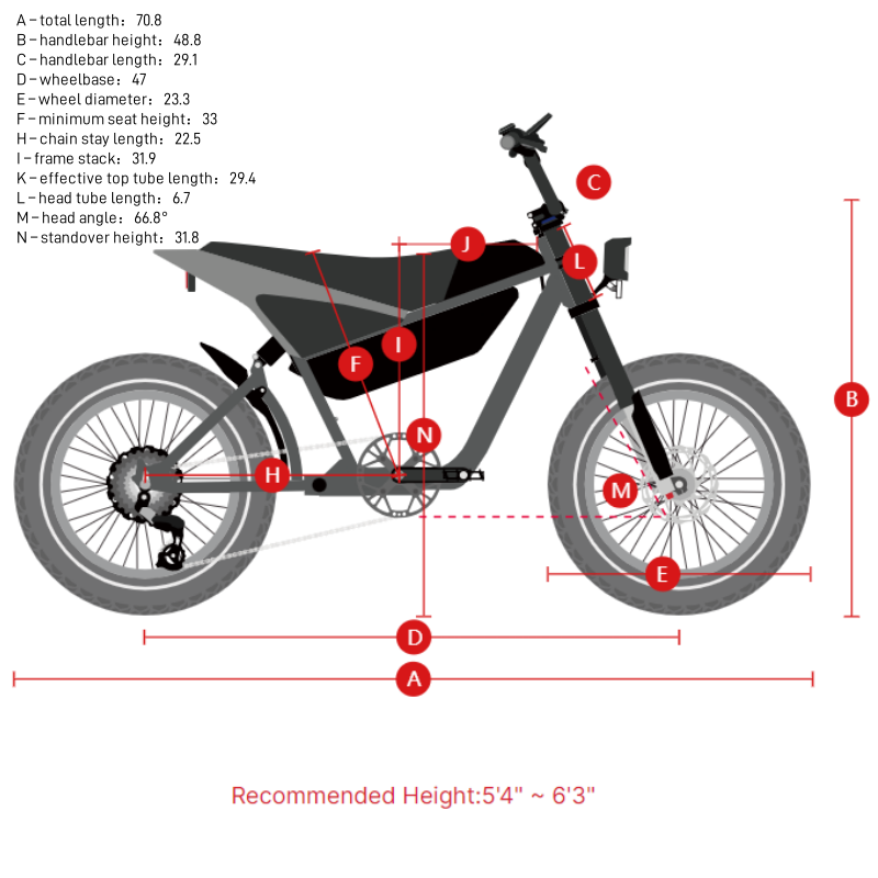 HIMIWAY C5 20" Ultra Version Electric Motorbike 750W (US)/ 250W (UK&EU) Motor 48V 20Ah Battery