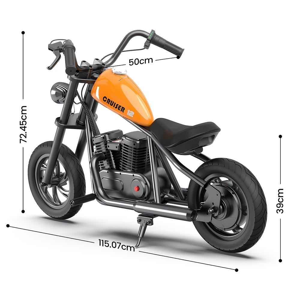 HYPER GOGO Crusier 12 Kid's Electric Motorbike 160W Motor 22.2V 5.2Ah Battery